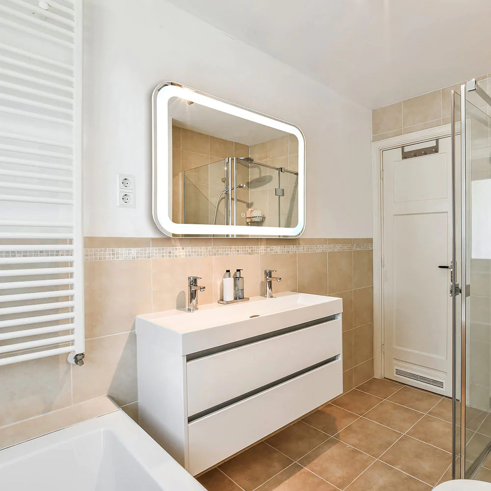 Зеркало AZARIO Веста-2 800х550 c подсветкой и диммером, сенсор выкл+подогрев (LED-00002257) — фото №3