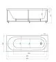 Ванна акриловая AZARIO FELISA прямоугольная 180*80 см (AV.0040180) — фото №4