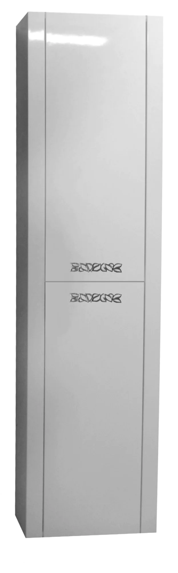 Пенал VERONA 40 (400х1550х335) подвесной универсальный серебрянные ручки — фото №1