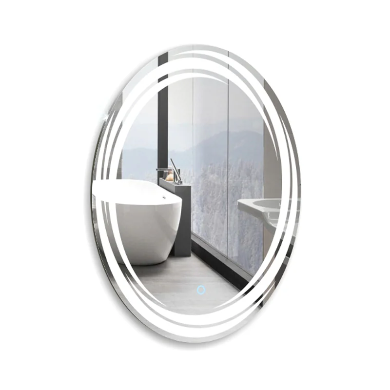 Зеркало AZARIO Нормандия-2 570х770 круглое, c подсветкой и диммером, сенсорный выключатель, подогрев (ФР-00001022) — фото №1