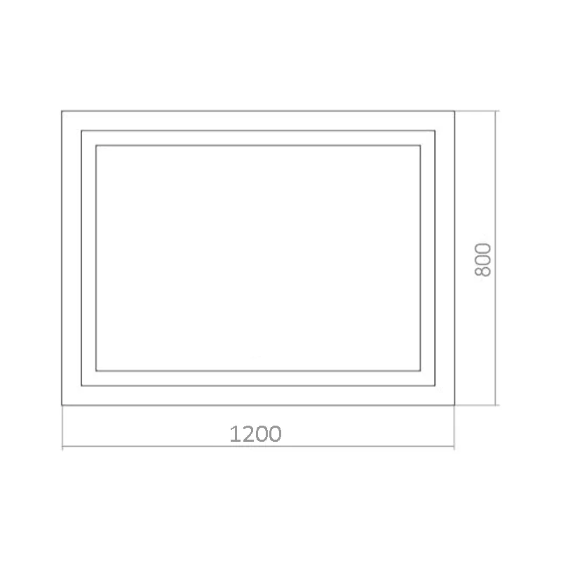 Зеркало AZARIO Ливия 1200х800 c подсветкой и диммером, датчик на движение (LED-00002270) — фото №3