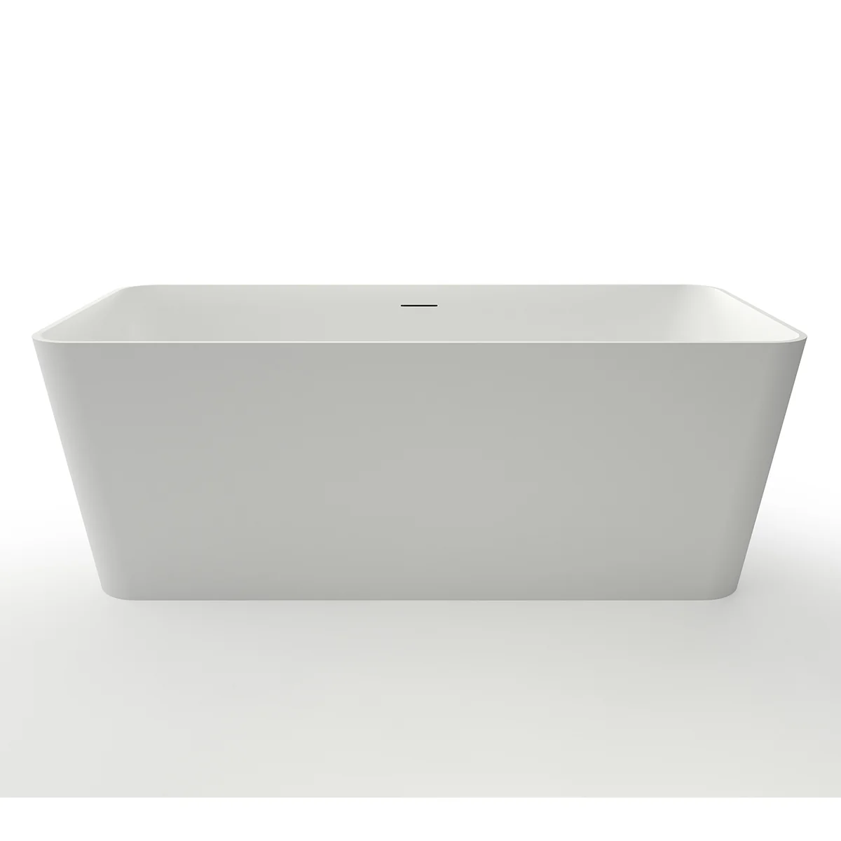Ванна из искусственного камня Azario ESMONT 1700х780х530 свободностоящая белая матовая, с белым матовым донным клапаном (ESM17078S) — фото №2