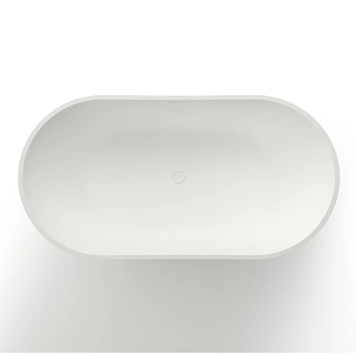 Ванна из искусственного камня Azario JENNER 1800x850x640 свободностоящая белая матовая, с белым матовым донным клапаном (JEN18085S) — фото №3