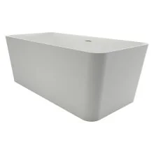 Ванна из искусственного камня Azario ESMONT 1700х780х530 свободностоящая белая матовая, с белым матовым донным клапаном (ESM17078S)