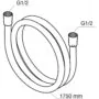 Шланг для душа Azario ПВХ 1,75 м. упаковка блистер, хром матовый (AZ-SW-PVC-1,75-BL) — фото №4