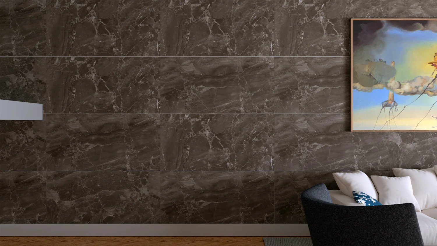 Плитка керамогранитная AZARIO ORLANDO CHOCO 60х120 Carving (F4110821120C) — фото №6