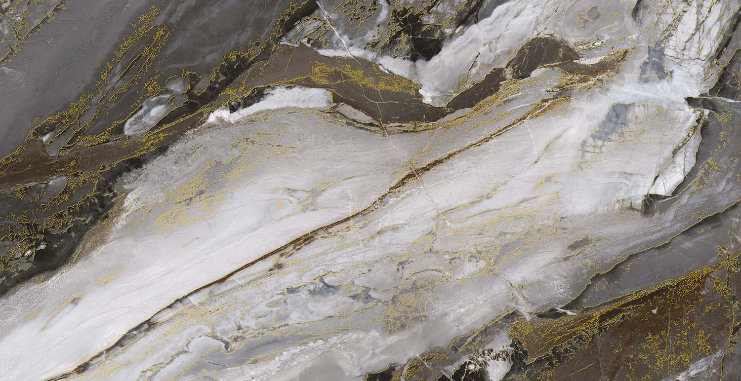 Плитка керамогранитная AZARIO RIVERSTONE GOLD 60×120 Carving (H18004011G) — фото №2