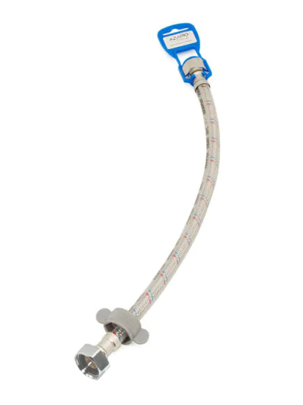 Гибкая подводка AZARIO LUXe для воды, 100 см., 1/2″, вн. — вн. силиконовая оболочка (AZLux711)