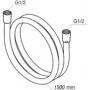 Шланг для душа Azario ПВХ 1,50 м. упаковка блистер, хром матовый (AZ-SW-PVC-1,5-BL) — фото №4