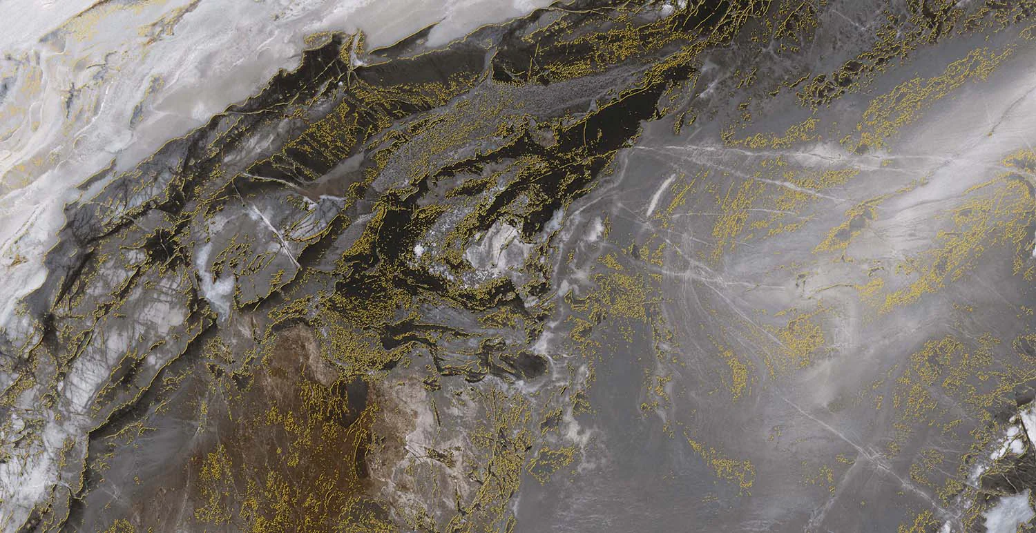 Плитка керамогранитная AZARIO RIVERSTONE GOLD 60×120 Carving (H18004011G) — фото №5