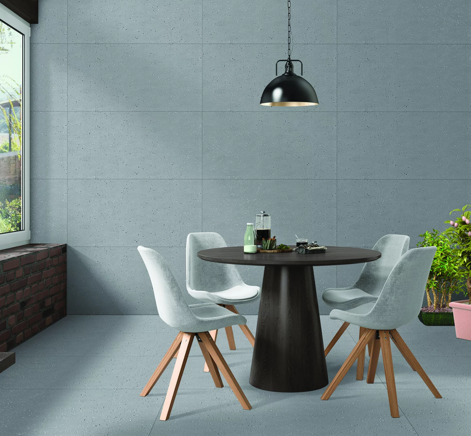 Плитка керамогранитная AZARIO PENTA GREY 60х120 Carving (E5050622120C) — фото №2