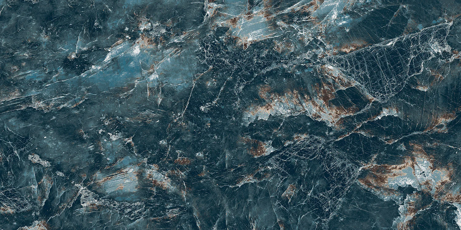 Плитка керамогранитная AZARIO BLUE STONE 60х120 High Glossy (P321111217HG) — фото №2
