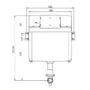 Бачок скрытого монтажа AZARIO 536х185х732 для приставного унитаза (AZ-8030-1001) — фото №3