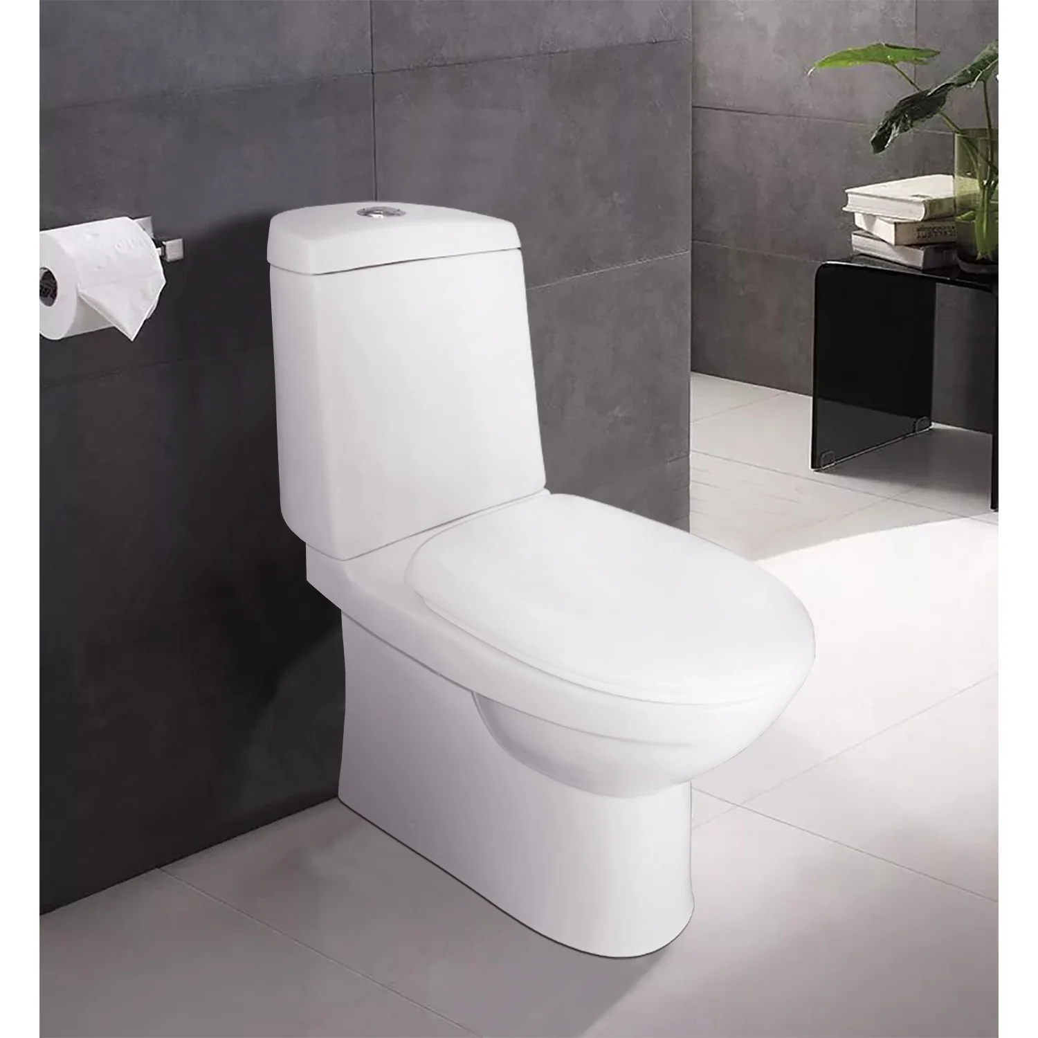 Унитаз-компакт Azario Trend 725х360х810 напольный, ободковый с сиденьем микролифт P-trap (AZ2015-P) — фото №9
