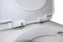Унитаз моноблок Azario Luna 770x390x710 напольный, горизонтальный слив, сиденье дюропласт микролифт (AZ-1037) — фото №7