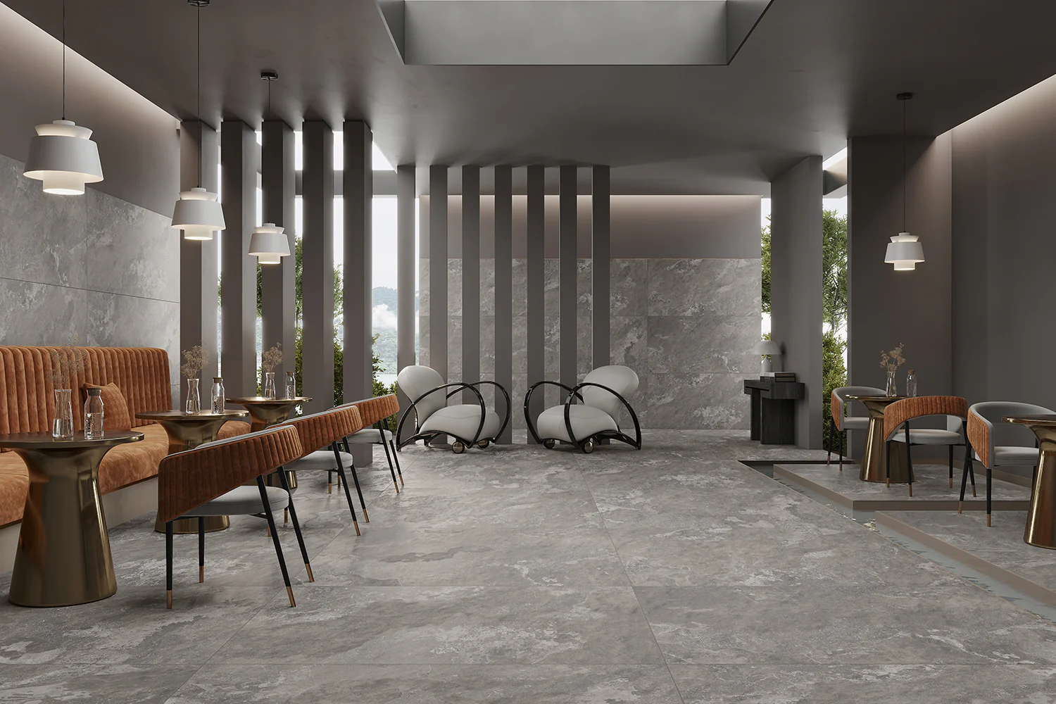 Плитка керамогранитная AZARIO COTTA GRAFITO 80х160 Cotta punch (P231123022) — фото №5