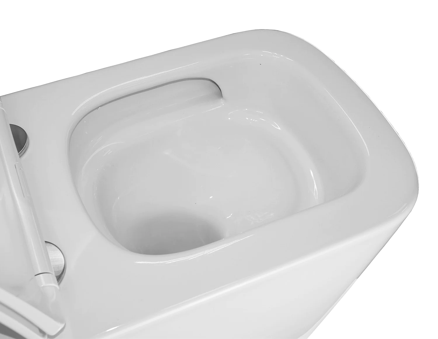 Унитаз подвесной Azario Cascad M 490x345x325 безободковый, система смыва «Скрытое Торнадо», с быстросъемным сиденьем микролифт (AZ-10002) — фото №7