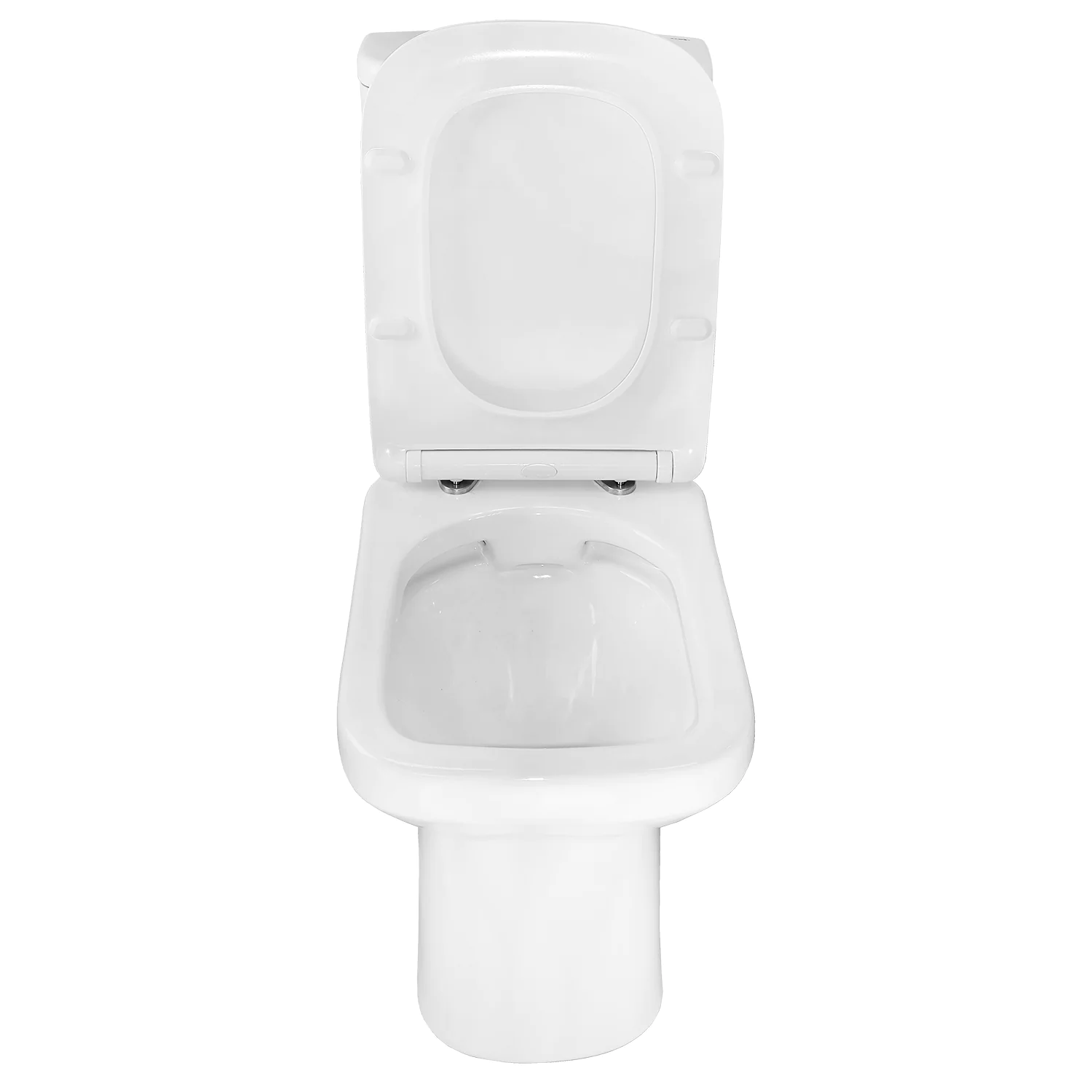 Унитаз-компакт Azario Wandy 350х614х795 напольный, безободковый, с быстросъемным сиденьем микролифт (AZ-56D) — фото №5