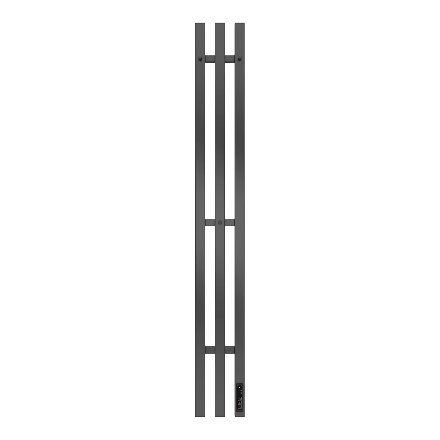 Полотенцесушитель PALERMO 1200/156 электрический ГРАФИТ стойка R 3кв.пер. AZARIO (AZ83856G) — фото №1