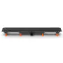Душевой лоток AZARIO D50 Medium 950 мм, боковой слив, пластиковый, перфорированная решетка, черный (AZ-CH 950/50 MC) — фото №3
