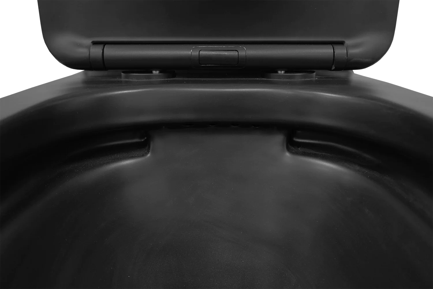 Унитаз-компакт Azario Black Queen 370х605х800 безободковый, с быстросъемным сиденьем микролифт, черный матовый (AZ-8380) — фото №7