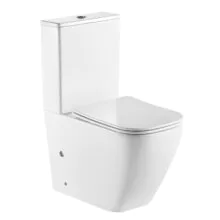 Унитаз напольный Azario LEVANTO 620x380x830 безободковый в комплекте cо смывным механизмом Geberit и сиденьем микролифт (AZ-1228A-G)