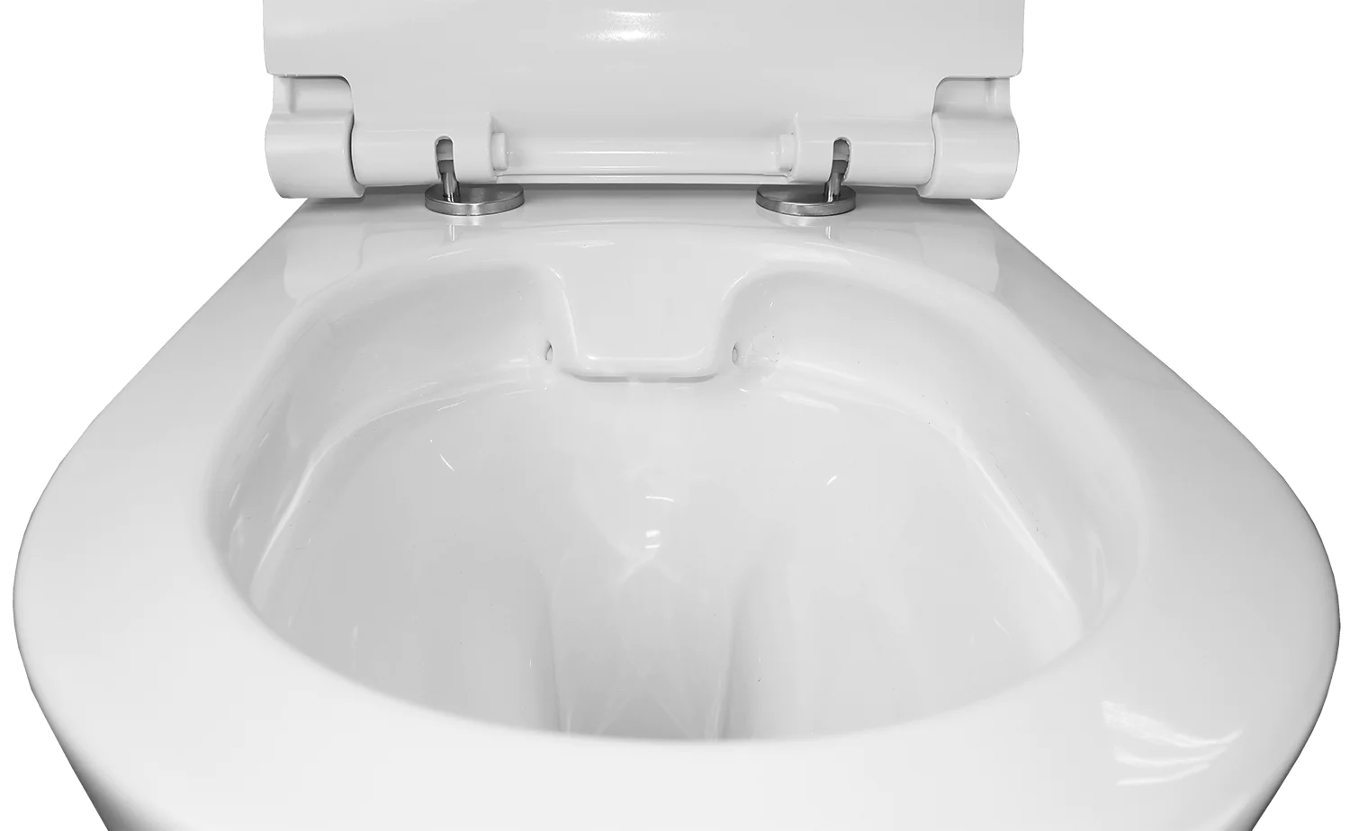 Унитаз подвесной Azario Geno 490х360х360 безободковый, с ультратонким сиденьем микроклифт (AZ2196D) — фото №6