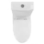Унитаз-моноблок Azario ANSA 385х695×775 безободковый, в комплекте с сиденьем дюропласт микролифт, белый (AZ-2301) — фото №6
