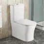 Унитаз-компакт Azario ANTEO SQUARE 385х630х820 напольный, безободковый, с быстросъемным сиденьем микролифт (AZ-1218A) — фото №15
