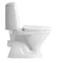Унитаз-компакт Azario AZ-2037-P 690х345х810 напольный, с быстросъемным сиденьем микролифт, белый (AZ-2037-P) — фото №3
