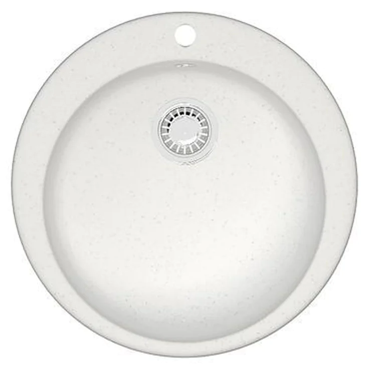 Кухонная мойка AZARIO Vital 507x507x200 искусственный мрамор, цвет Белый (CS00078342) — фото №1