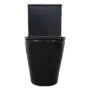 Унитаз-компакт Azario Black Queen 370х605х800 безободковый, с быстросъемным сиденьем микролифт, черный матовый (AZ-8380) — фото №9