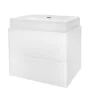 Тумба Azario LOTOS 60/2 600х460х500 подвесная, без раковины, белый глянцевый (CS00084142) — фото №5