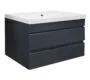 Комплект Azario Тумба Эстима 80/2 795х447х555 подвесная, с раковиной Астория 80, графит (CS00094589) — фото №2