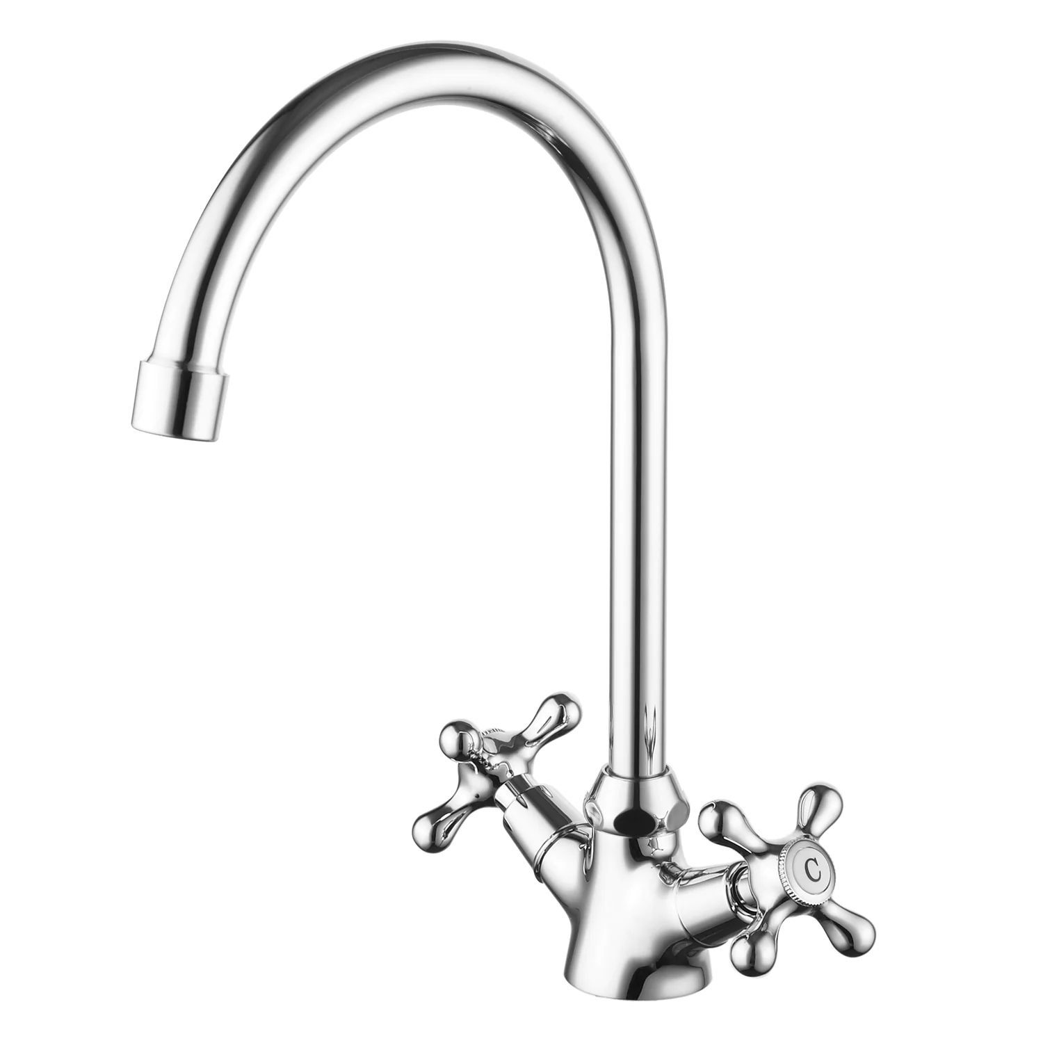 Смеситель для кухни Azario керамическая кран-букса, хром (AZ-HU245899) — фото №1