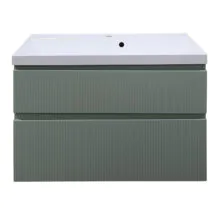 Комплект Тумба Azario Viola 100/2 подвесная ФИСТАШКОВЫЙ с раковиной Астория 100 (CS00097148)