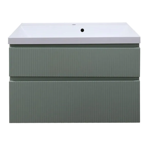 Комплект Тумба Azario Viola 100/2 подвесная ФИСТАШКОВЫЙ с раковиной Астория 100 (CS00097148)