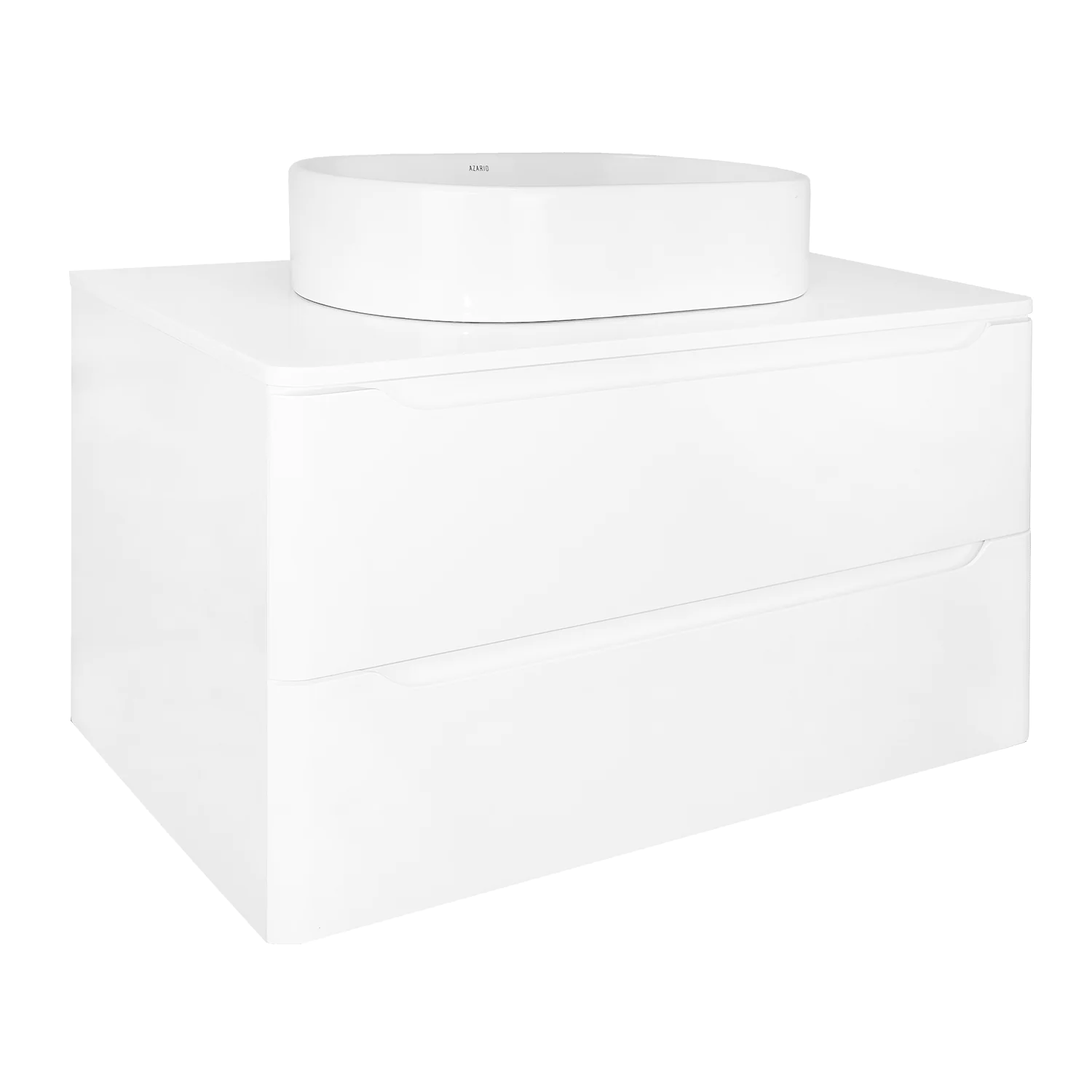 Тумба Azario LOTOS 80/2 800х460х500 подвесная, без раковины, белый глянец (CS00084144) — фото №3