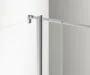 Душевая перегородка Azario CHICAGO 900х1950 прозрачное стекло 8 мм, покрытие EASY CLEAN, подвижная доп.перегородка 30 см, цвет профиля серебро (AZ-NAR6321 900) — фото №2