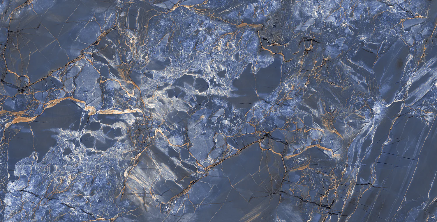 Плитка керамогранитная AZARIO CRYSTAL BLUE 60х120 High Glossy (P3090821120HG) — фото №2