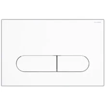 Кнопка смыва AZARIO NEW двойная, пластик, белый глянцевый (AZ-004.01)