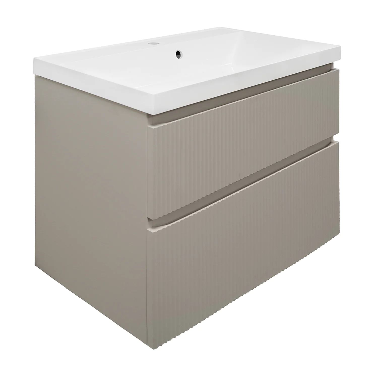 Комплект Azario Тумба Viola 80/2 подвесная БЕЖЕВЫЙ под раковину Астория 80 (CS00097144) — фото №1