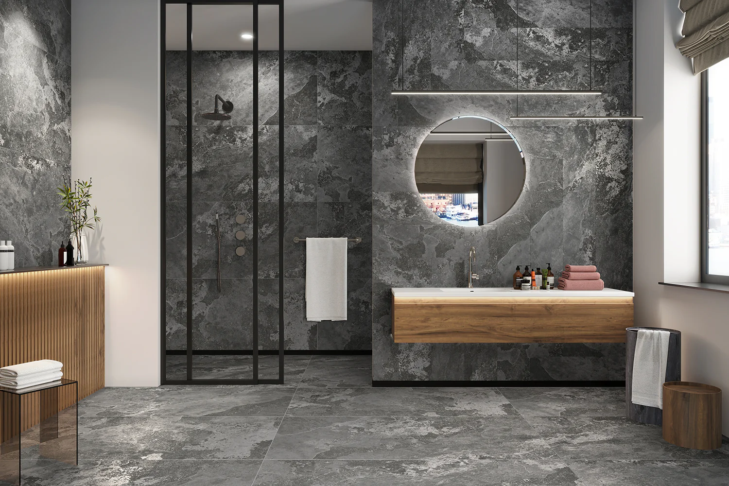 Плитка керамогранитная AZARIO ZEN STONE GRIGIO 60х120 Matt granula (P4110821143) — фото №5