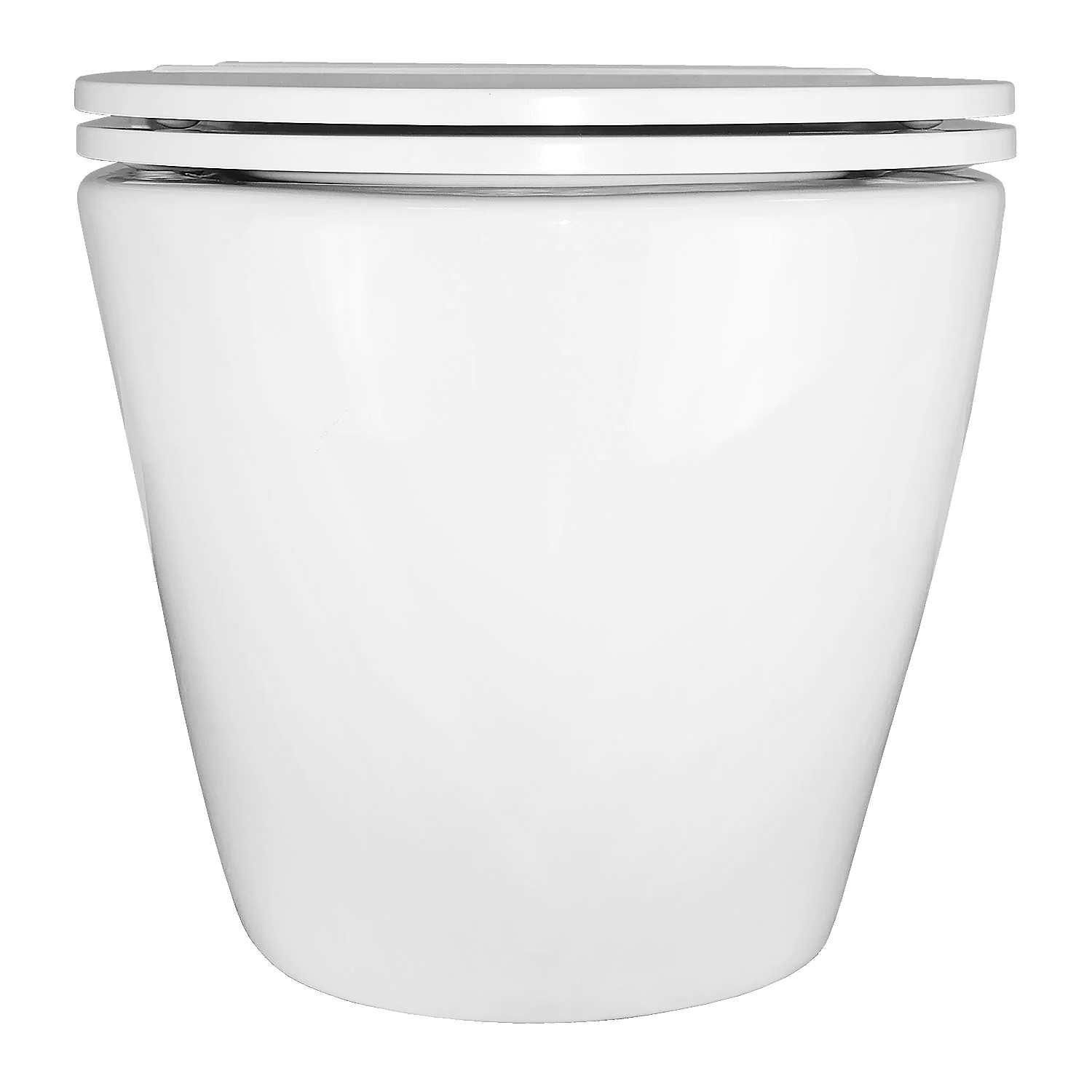 Унитаз импульсный Azario 360х570х375 подвесной, полукруглый, быстросъемное сиденье микролифт, монтажная рама в комплекте (AZ-102C) — фото №9