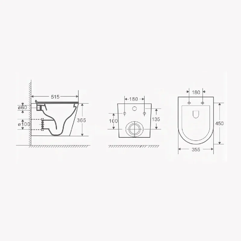 Сет 3 в 1 инсталляция Grohe Rapid SL с клавишей смыва + подвесной унитаз Azario Teramo c быстросъемным сиденьем микролифт (38772001+AZ-0053) — фото №6