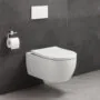 Унитаз подвесной Azario NEMI 530*360*360 безободковый, система слива «Торнадо», с быстросъемным сиденьем микролифт (AZ-1293WH) — фото №6