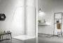 Душевая перегородка Azario CHICAGO Walk-in 1300×1950 прозрачное стекло 8 мм, покрытие EASY CLEAN, цвет профиля серебро (AZ-NAR6310 1300) — фото №2