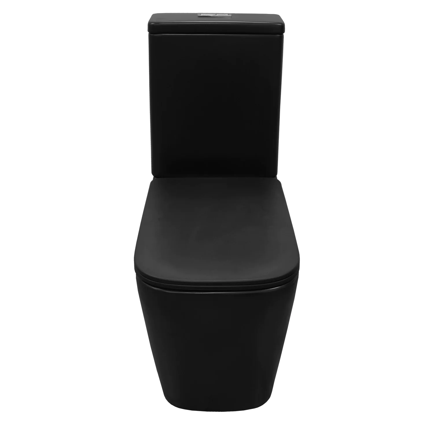 Унитаз-компакт Azario Black King 370х640х810 безободковый, с быстросъемным сиденьем микролифт, черный матовый (AZ-8303D) — фото №4