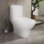 Унитаз-моноблок AZARIO Terni 670x350x760 слив «Торнадо», быстросъемное сиденье микролифт (AZ-8618T) — фото №16