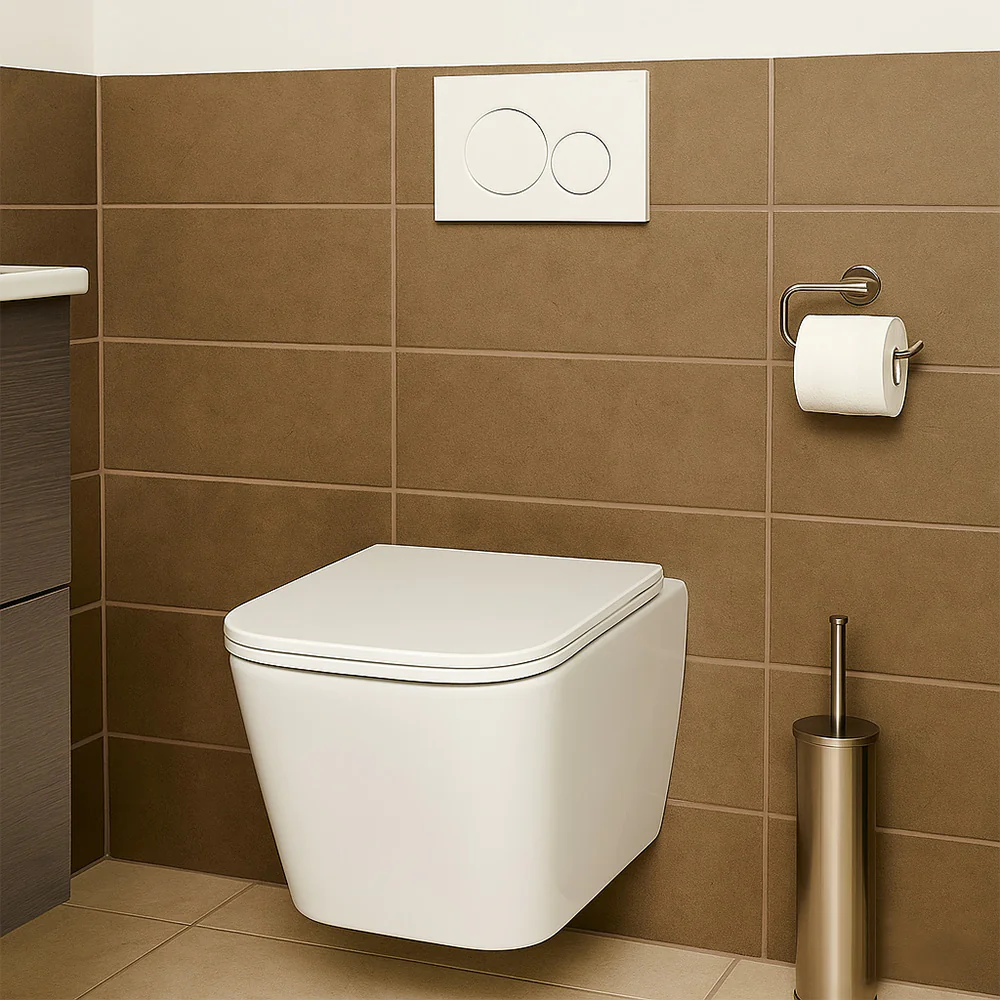 Унитаз подвесной Azario Cascad M 490x345x325 безободковый, система смыва «Скрытое Торнадо», с быстросъемным сиденьем микролифт (AZ-10002) — фото №16